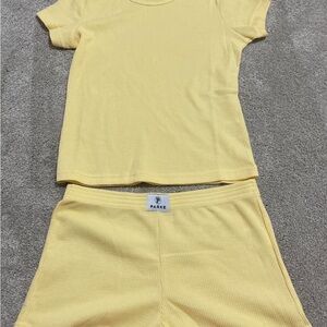 Parke Soft Yellow Set Waffle